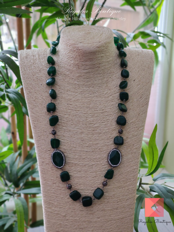 Semi-precious bead necklace