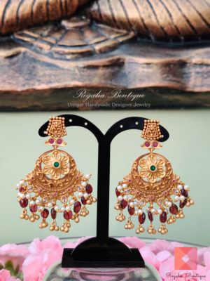 Floral Designer Antique Earrings
