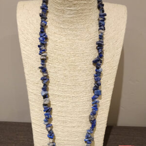 Blue Chip Bead Necklace