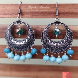 Light Blue Chaandh Danglers