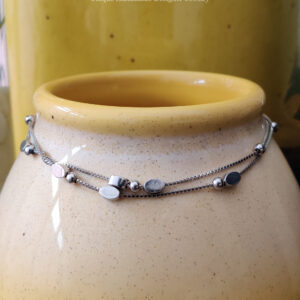 92.5 Pure Silver Anklet - Single Leg