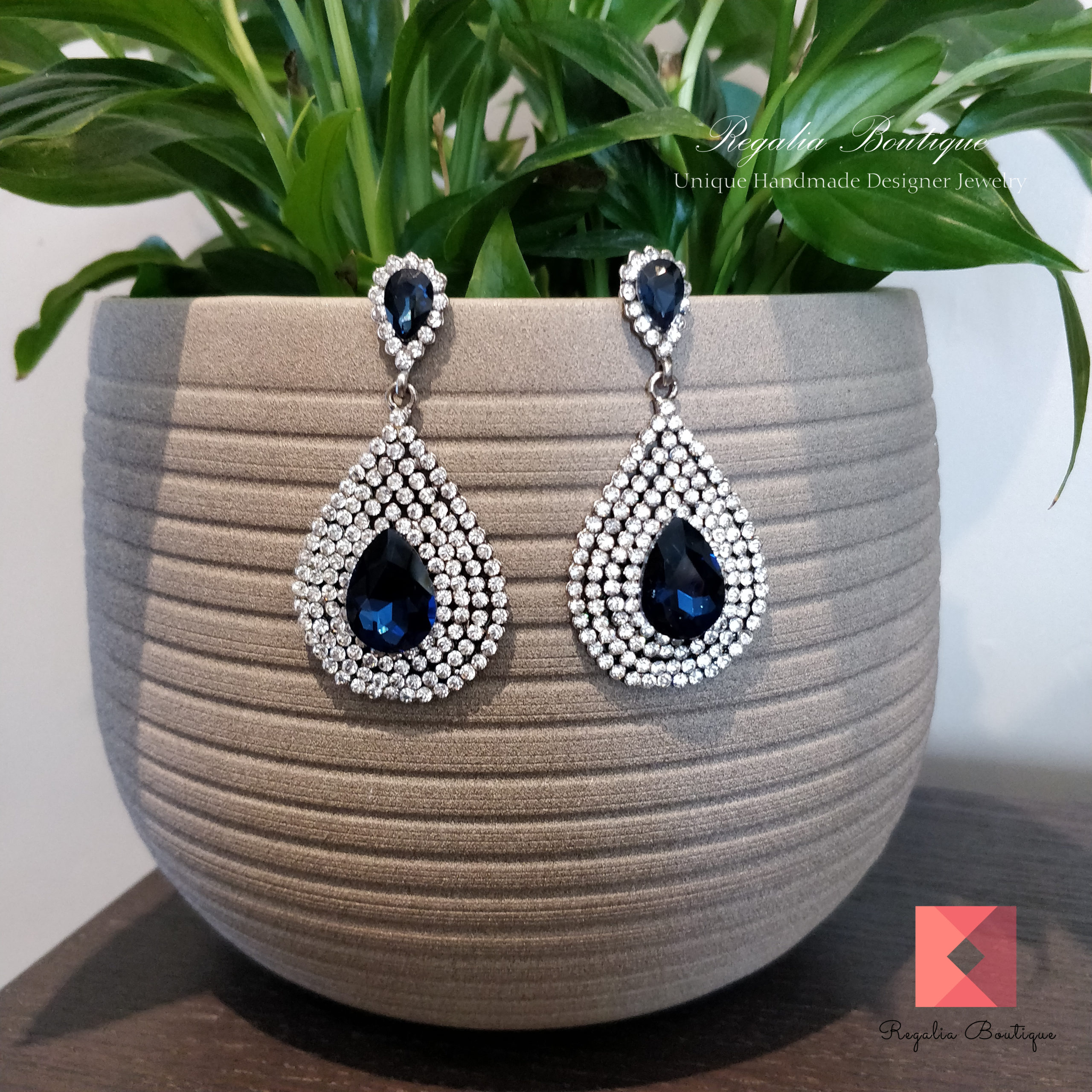 Sapphire Studded Earrings