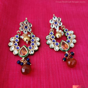Sapphire and Garnet Gem Earrings
