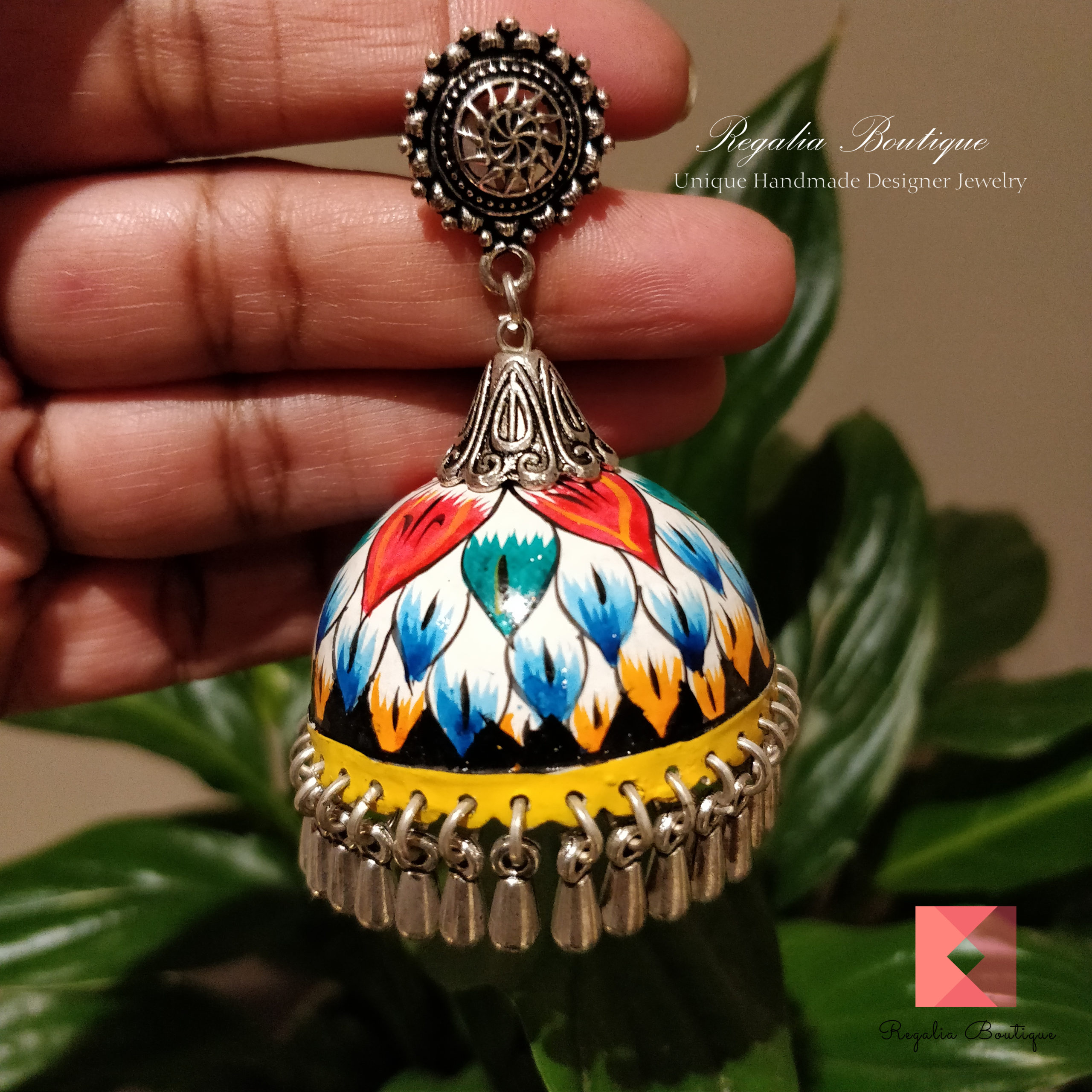 Hand-painted Jhumkas