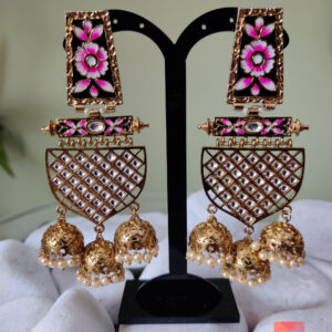 Triple Jhumka Long Earring