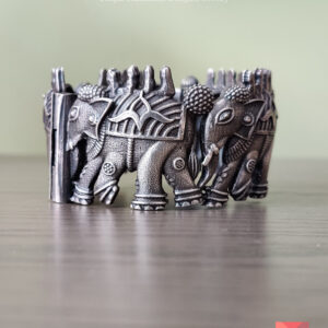 Elephant German Silver Bangle