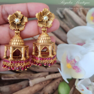Temple Jhumka Earring