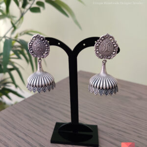 Silver Look-alike Jhumkas