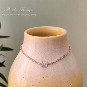 Stylish Zircon Choker Necklace