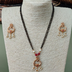 Chandh Flower Mangalsutra Necklace Set