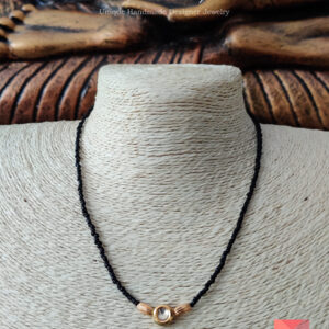 Kundan Stone Blackbead Necklace