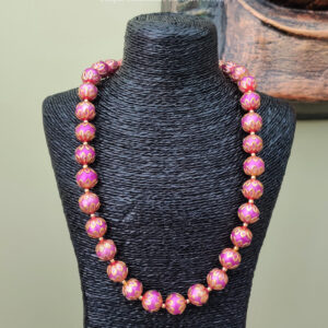 Magenta Bead Necklace