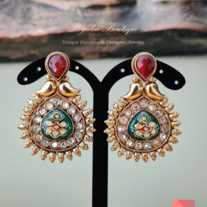 Hand-painted Antique Earrings