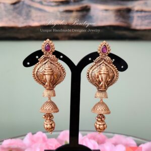 Antique 3D Ganesha Danglers