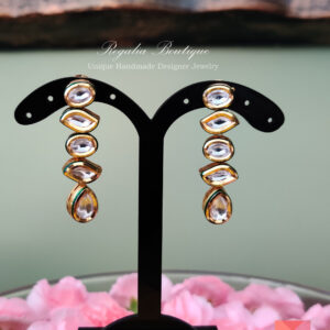 Kundan 5 Stone Danglers