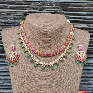 Layered Stone Necklace Set