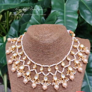 Kundans 'N' Pearls Necklace Set