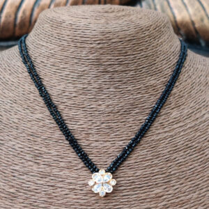 Floral Blackbead Necklace