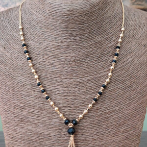 Classic Black Bead Necklace