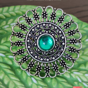 German Silver Round Finger Ring