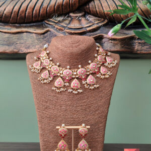 Meenakari Kundan Necklace Set