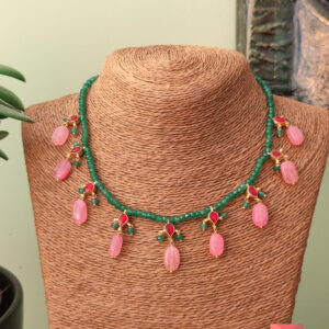 Simple Semiprecious Bead Necklace