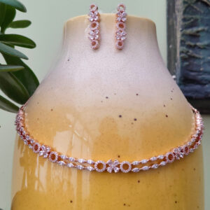 XOXO Zircon Necklace Set