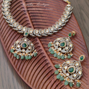 Grand Victorian Pakshi Necklace Set