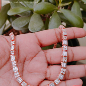 Trendy Zircon Necklace Set