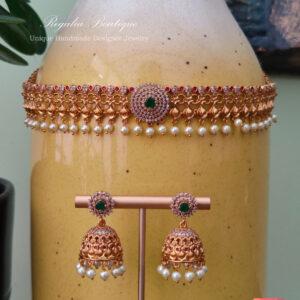 Dancing Flower Antique Choker Set