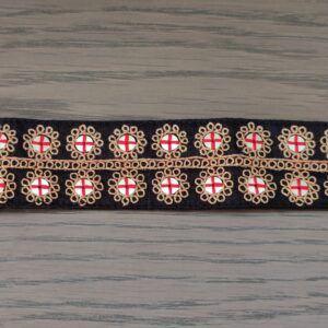 Embroidered Black Hip Belt