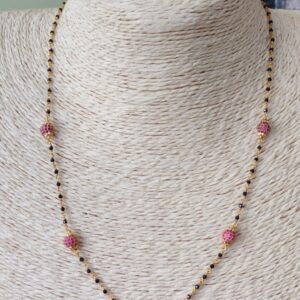 Delicate Ruby Bead Necklace