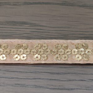 Ivory Gold Flower Hip Belt