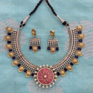 Sapphire Dual-Tone Hasli Set