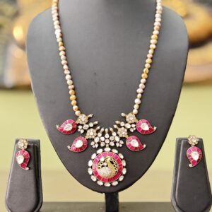 Victorian Mango Pearl Necklace Set
