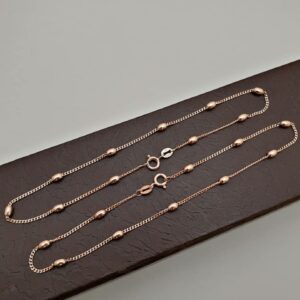 Pure Silver 92.5 Anklets Copper Finish