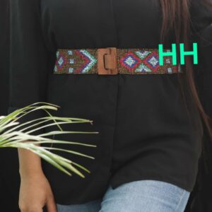 Stretchable Golden Seed Bead Hip Belt