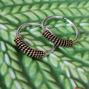 Dual-Tone Spiral Silver Toe Ring