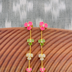 Vibrant Floral Earrings