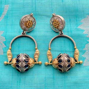 Dual-tone Tribal Earrings