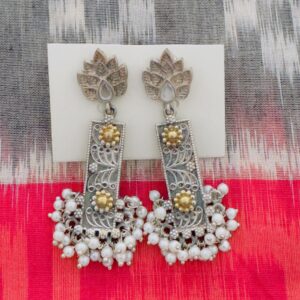 DualTone Tribal Brass Danglers