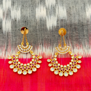 Kundan Chandbali Earrings