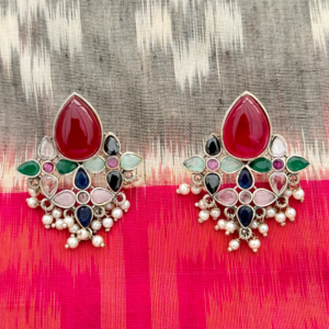 Multistone Pearl Studs