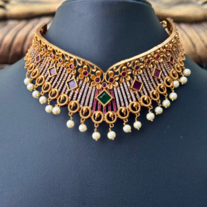 Emerald Pearl Choker Set