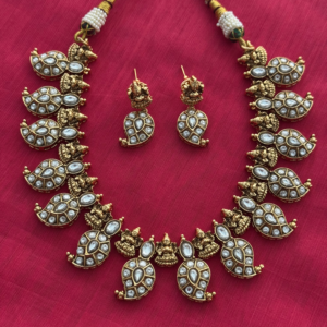 Divine Lakshmi Mango Necklace Set