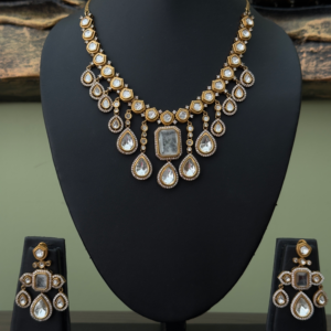 Moissanite Doublet Necklace Set