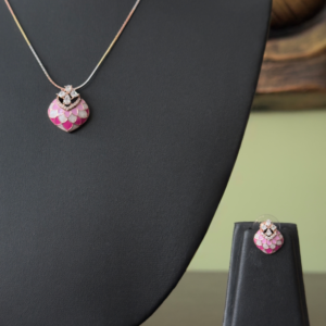 Blush Petal Pendant Set