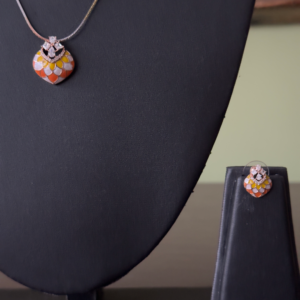 Sunset Petal Pendant Set